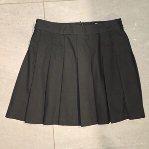 Classic Black Pleated Skirt